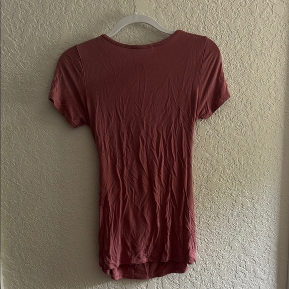 Mauve Crossover Maternity Nursing Top small - Picture 5 of 5